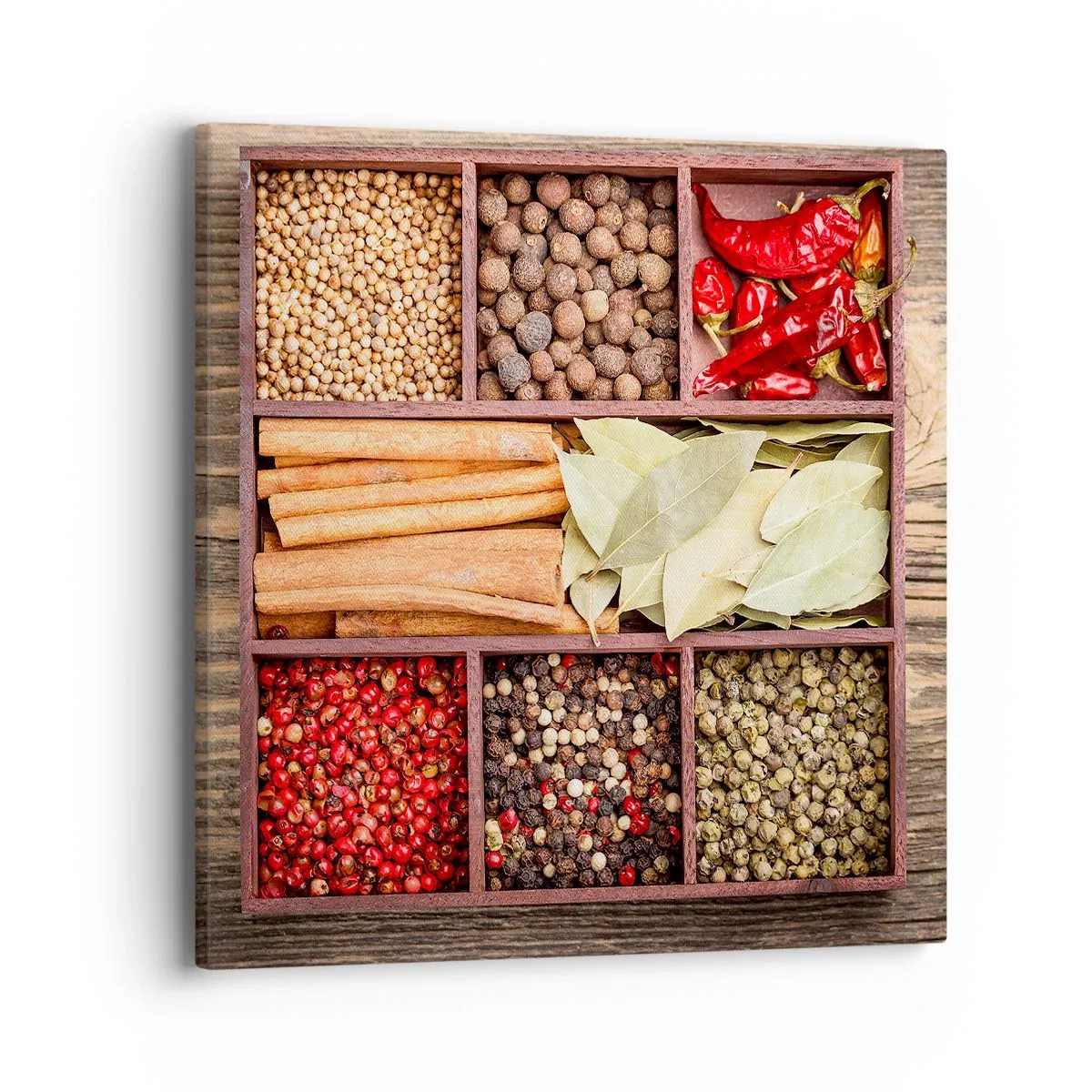 Obraz na płótnie - Porządek kształtów, bukiet aromatów - 40x40 cm