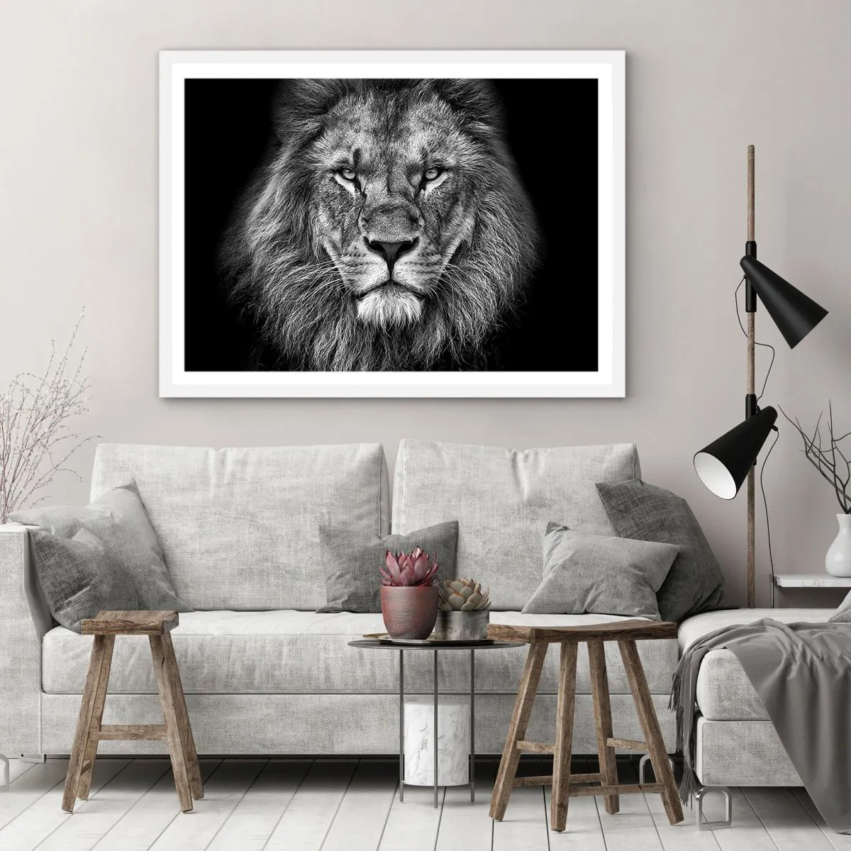 Plakat w białej ramie - W stroju koronacyjnym - 50x40 cm