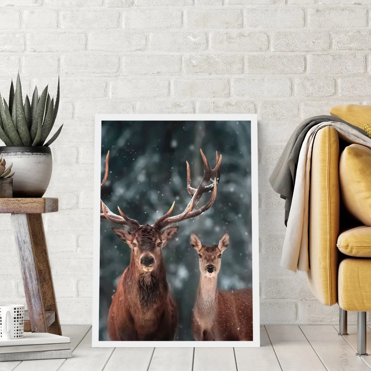 Plakat - Pan lasu z małżonką - 70x100 cm