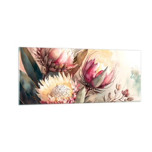Obraz na szkle - Z profilu i en face - 100x40 cm