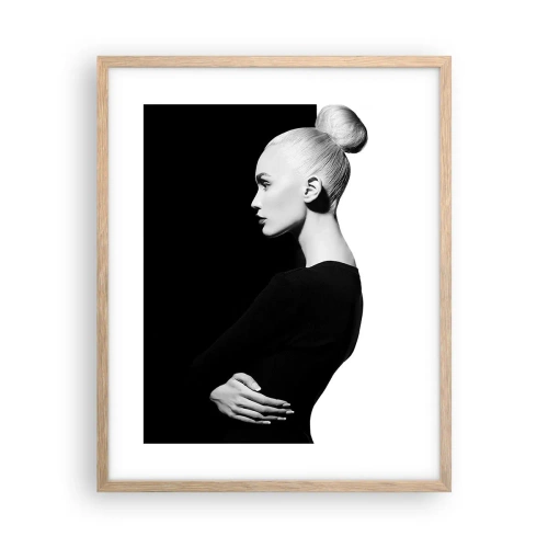Plakat w ramie jasny dąb - Po prostu kobieta - 40x50 cm