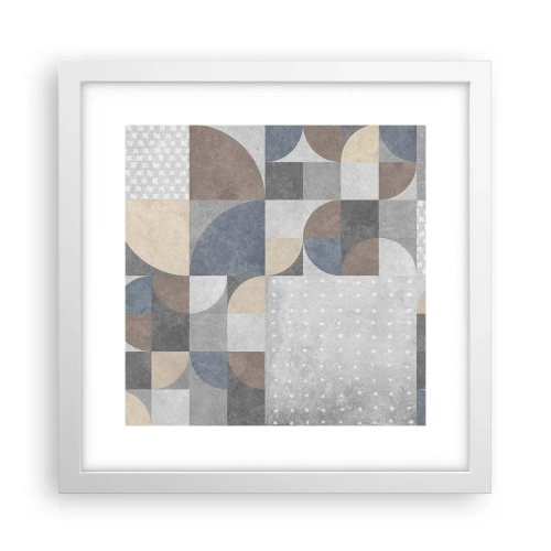 Plakat w białej ramie - Ceramiczna fantazja - 30x30 cm