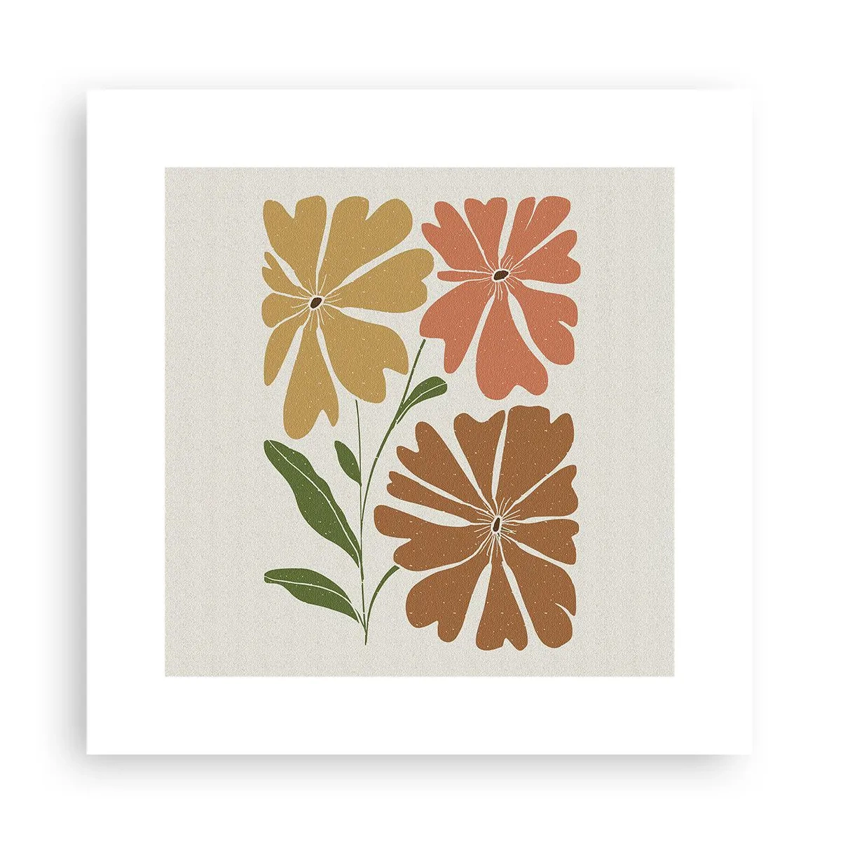 Plakat - Natura i geometria - 30x30 cm
