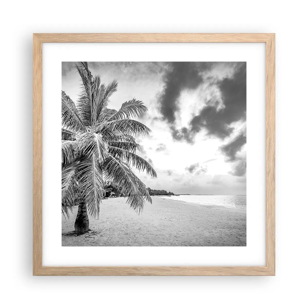 Plakat w ramie jasny dąb - Gdy tęsknisz do samotności… - 40x40 cm