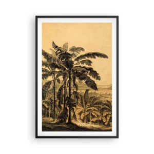 Plakat w czarnej ramie - w kolonialnym klimacie - 61x91 cm