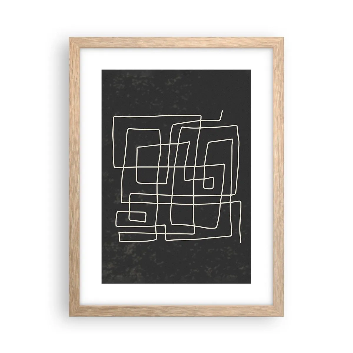 Plakat w ramie jasny dąb - Nie taki prosty - 30x40 cm