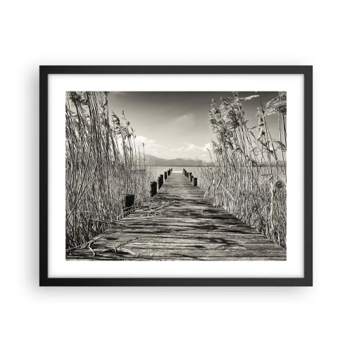 Plakat w czarnej ramie - W zaciszu traw - 50x40 cm