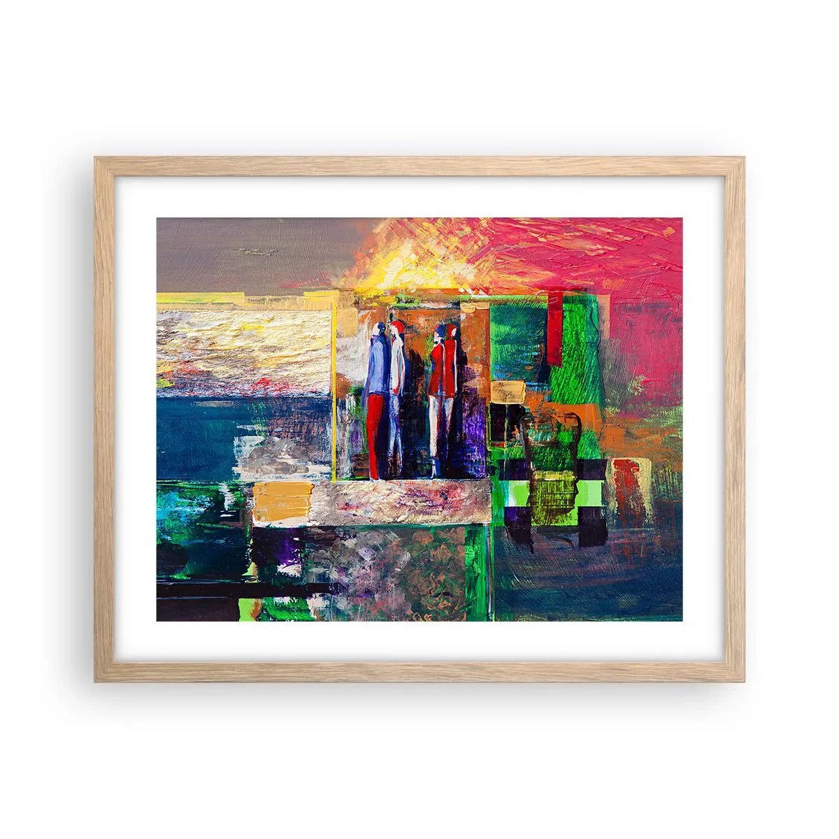 Plakat w ramie jasny dąb - Relacje i emocje - 50x40 cm