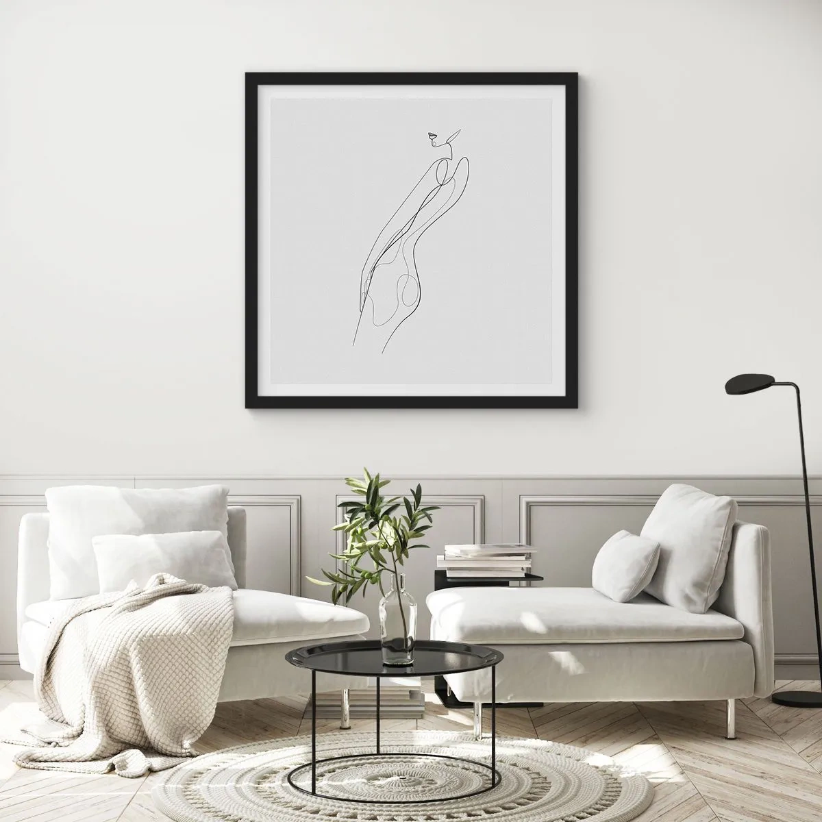 Plakat w czarnej ramie - Zaledwie obietnica - 40x40 cm