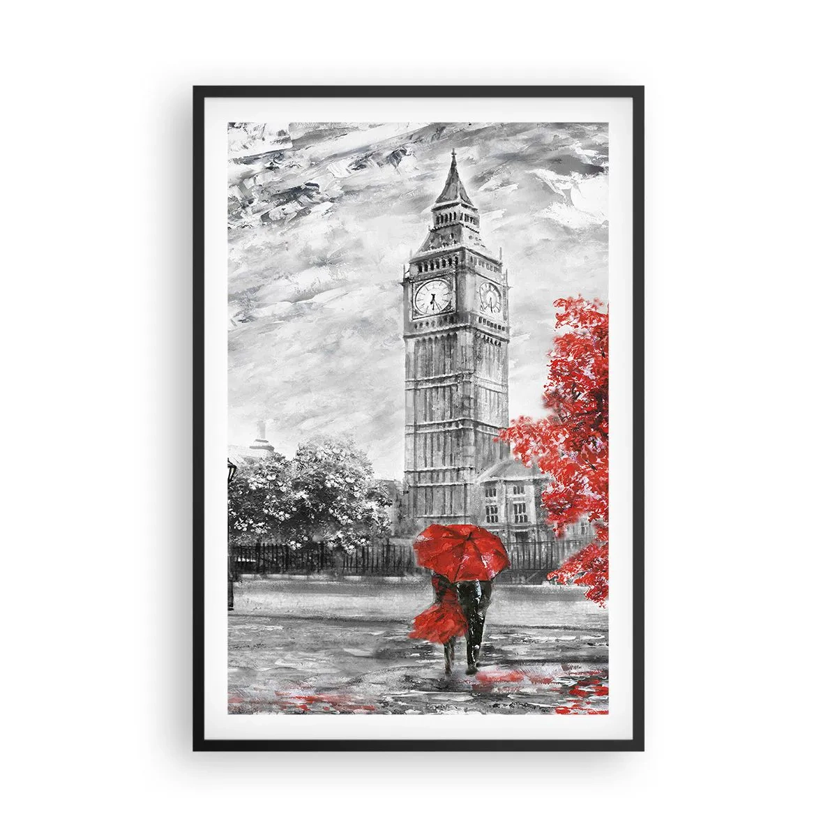 Plakat w czarnej ramie - Ekscytujący dzień - 61x91 cm