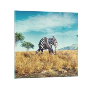 Obraz na szkle - Szarość już niemodna - 40x40 cm