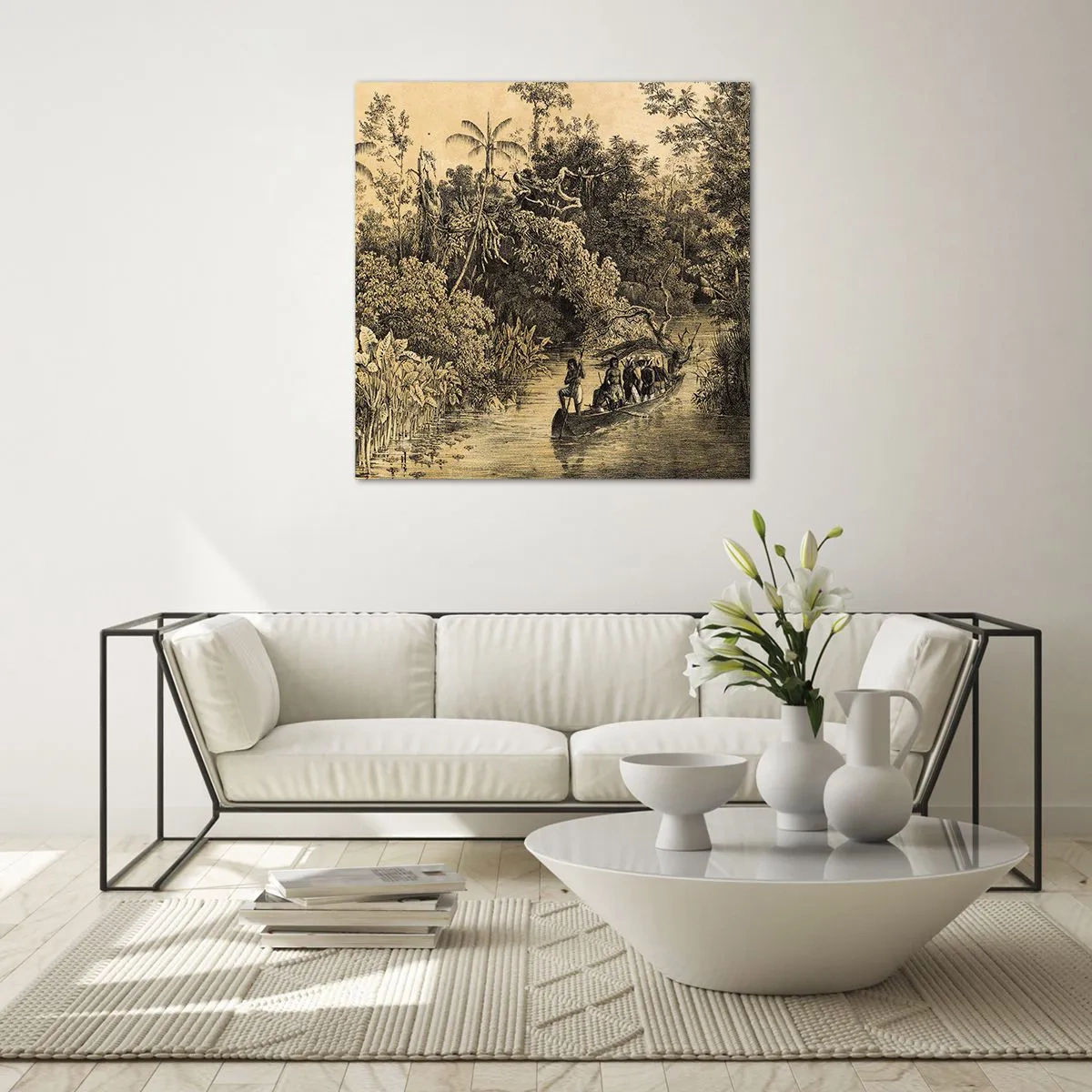 Obraz na szkle - Wyprawa do źródła - 60x60 cm