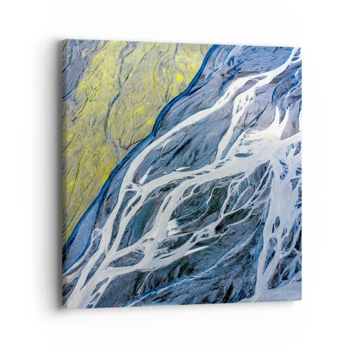 Obraz na płótnie - Naskalne malowidła natury - 40x40 cm