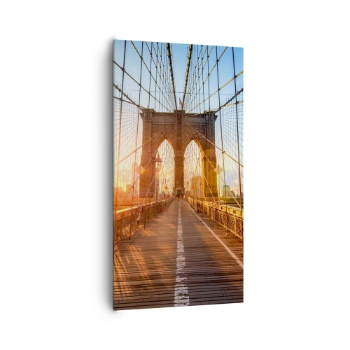Obraz na płótnie - Na złotym moście - 65x120 cm