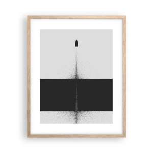 Plakat w ramie jasny dąb - Prosto do celu - 40x50 cm