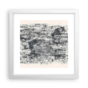 Plakat w białej ramie - Mglista kompozycja - 30x30 cm