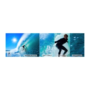 Fototapeta Próbka Samoprzylepna Deluxe Sticker - Przez wielki błękit - Sport, Surfer, Morze - 100x30 cm