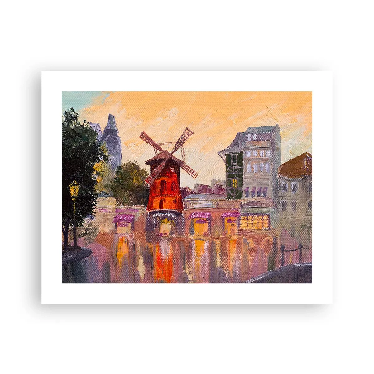 Plakat - Paryskie ikony – Moulin Rouge - 50x40 cm
