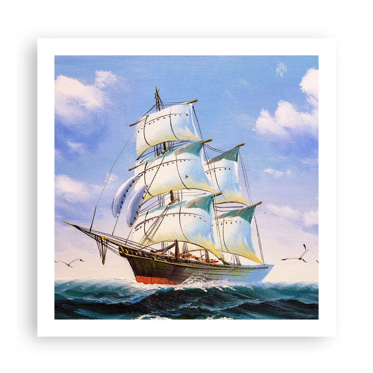 Plakat - Dumnie z wiatrem - 60x60 cm