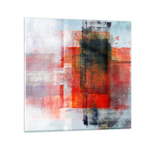 Obraz na szkle - Kompozycja rozżarzona - 30x30 cm