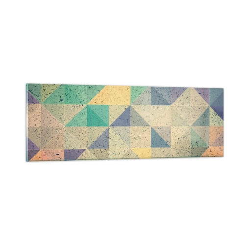 Obraz na szkle - Republika trójkątów - 90x30 cm