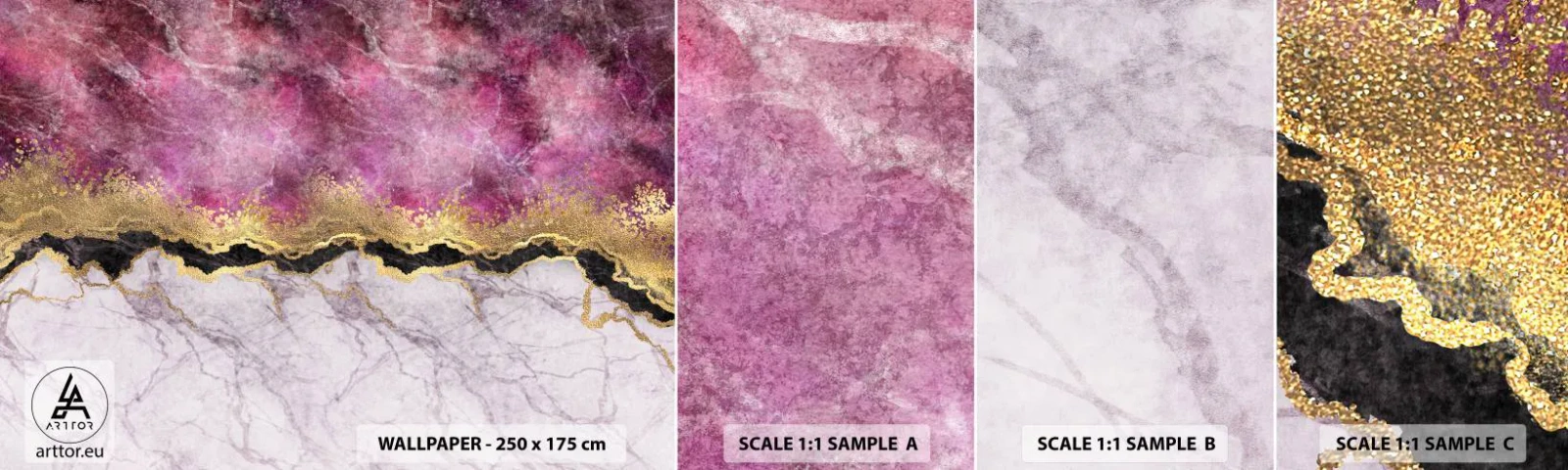 Fototapeta Próbka Samoprzylepna Deluxe Sticker - Na granicy - Abstrakcja, Sztuka, Tekstura - 100x30 cm