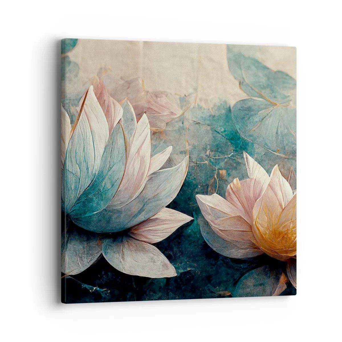 Obraz na płótnie - Gwiazdy jeziora - 40x40 cm