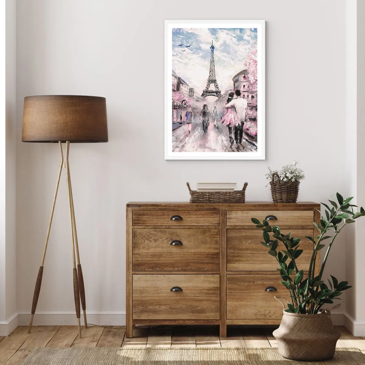 Plakat w białej ramie - Jak zakochac się, to tylko w… - 70x100 cm