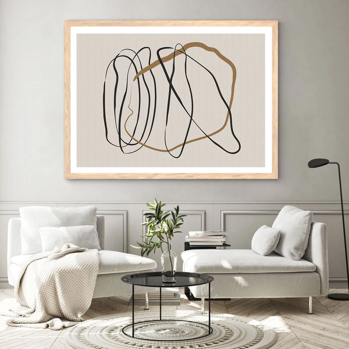 Plakat w ramie jasny dąb - Kompozycja – taniec opętaniec - 70x50 cm