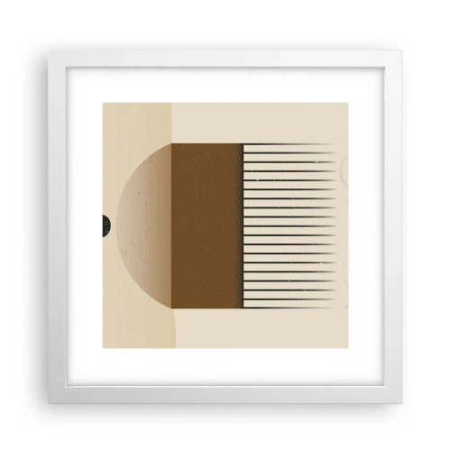 Plakat w białej ramie - Różne stany - 30x30 cm