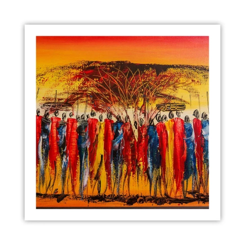 Plakat - Tam, tam, tam tam idą - 60x60 cm