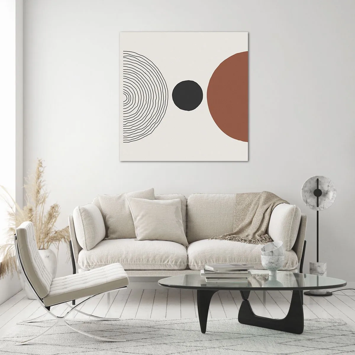 Obraz na szkle - W centrum uwagi - 30x30 cm