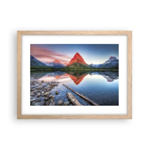 Plakat w ramie jasny dąb - Żar i chłód - 40x30 cm