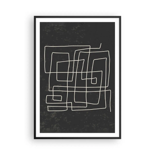 Plakat w czarnej ramie - Nie taki prosty - 70x100 cm