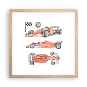 Plakat w ramie jasny dąb - Doścignąć marzenie - 40x40 cm