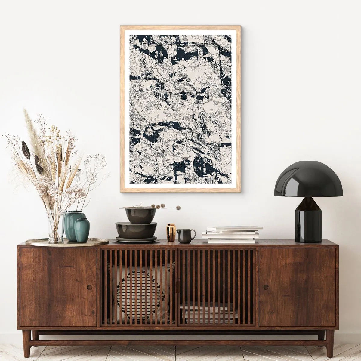 Plakat w ramie jasny dąb - Przenikanie przeciwieństw - 50x70 cm
