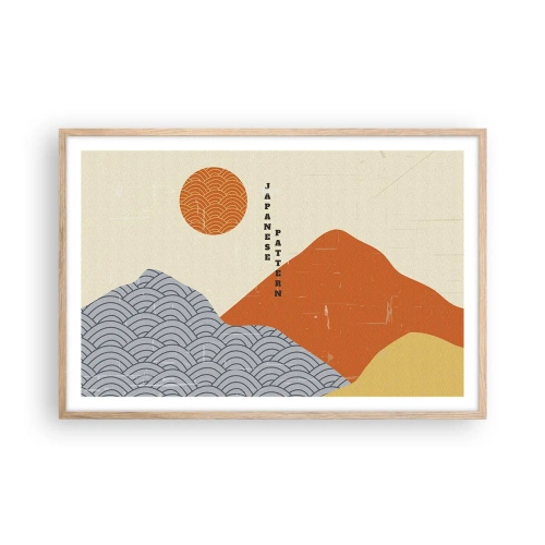 Plakat w ramie jasny dąb - W japońskim duchu - 91x61 cm