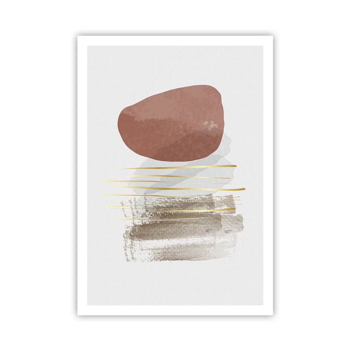 Plakat - Abstrakcyjna kolumnada - 70x100 cm