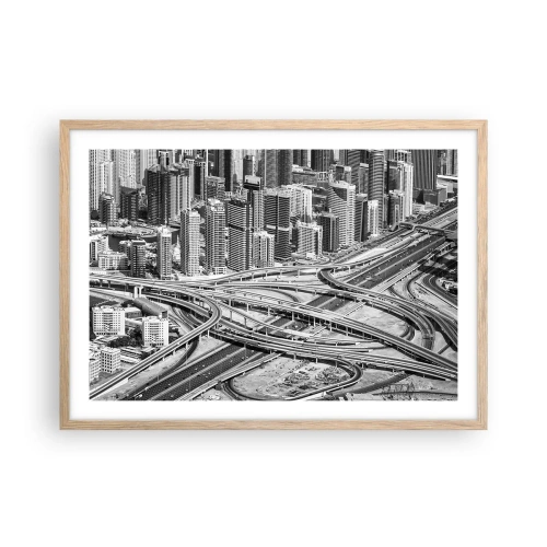 Plakat w ramie jasny dąb - Dubaj – miasto niemożliwe - 70x50 cm