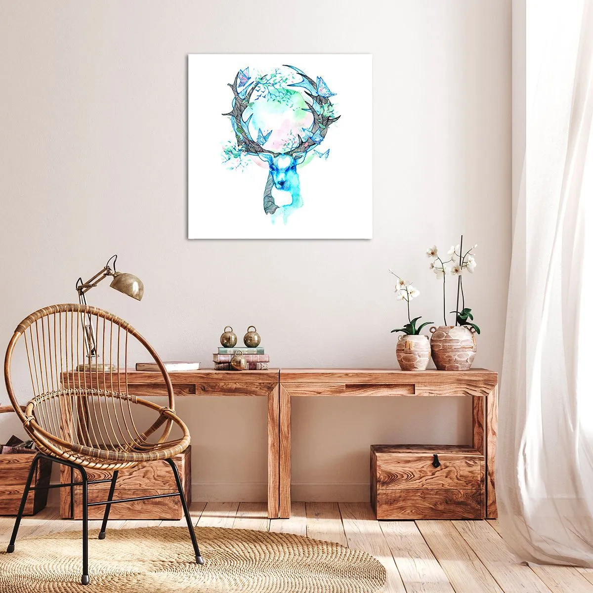 Obraz na płótnie - Siła i delikatność natury - 60x60 cm