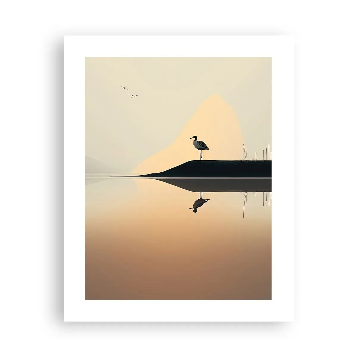 Plakat - Pan na jeziorze - 40x50 cm