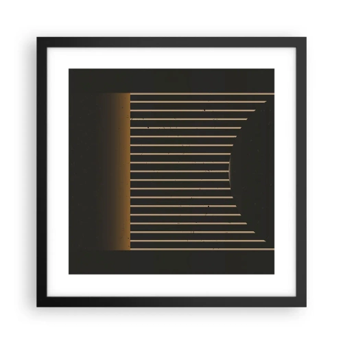Plakat w czarnej ramie - Zbadać ciemność - 40x40 cm