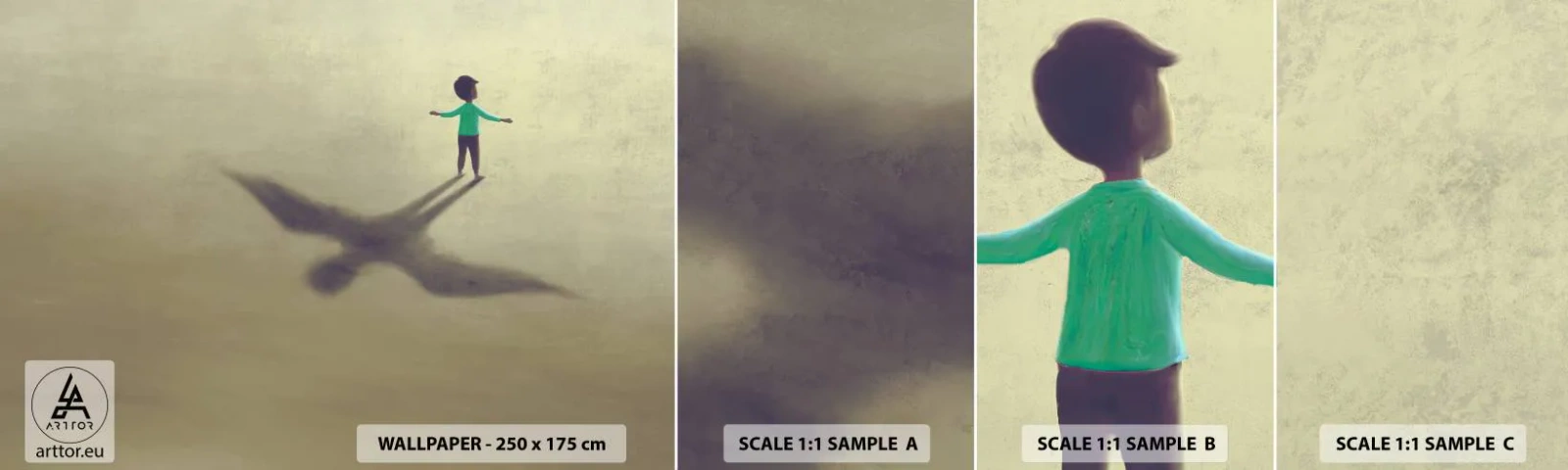 Fototapeta Próbka Samoprzylepna Deluxe Sticker - Bohater przyszłości - Abstrakcja, Fantasy, Sztuka - 100x30 cm