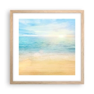Plakat w ramie jasny dąb - Wielki błękit - 40x40 cm