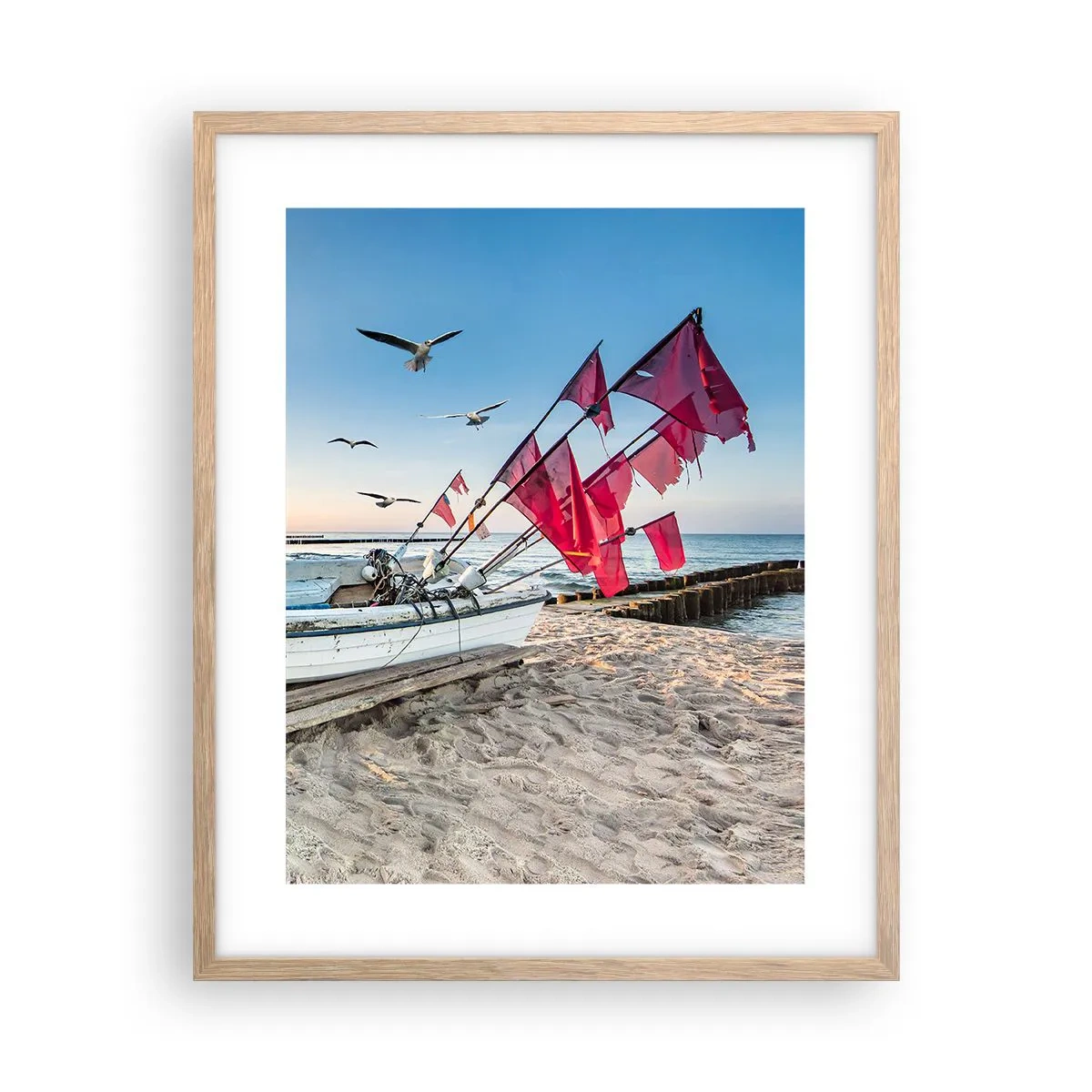 Plakat w ramie jasny dąb - Zasłużony odpoczynek - 40x50 cm