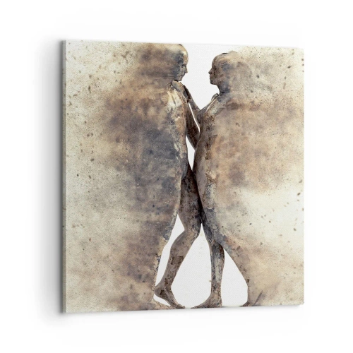 Obraz na płótnie - Z prochu powstali, by kochać - 60x60 cm