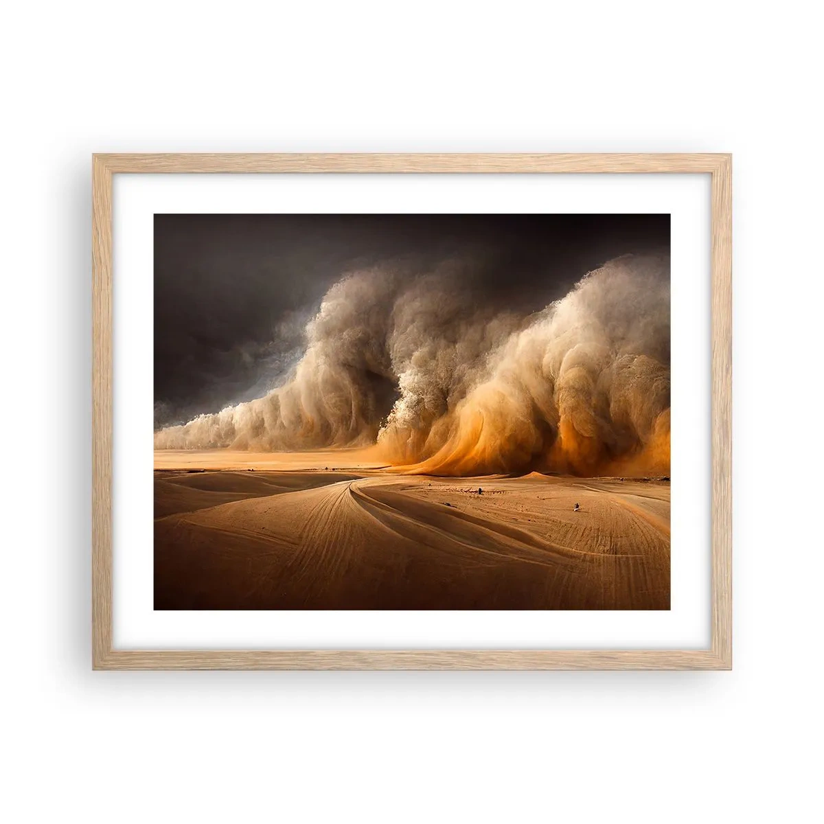 Plakat w ramie jasny dąb - Gniew pustyni - 50x40 cm