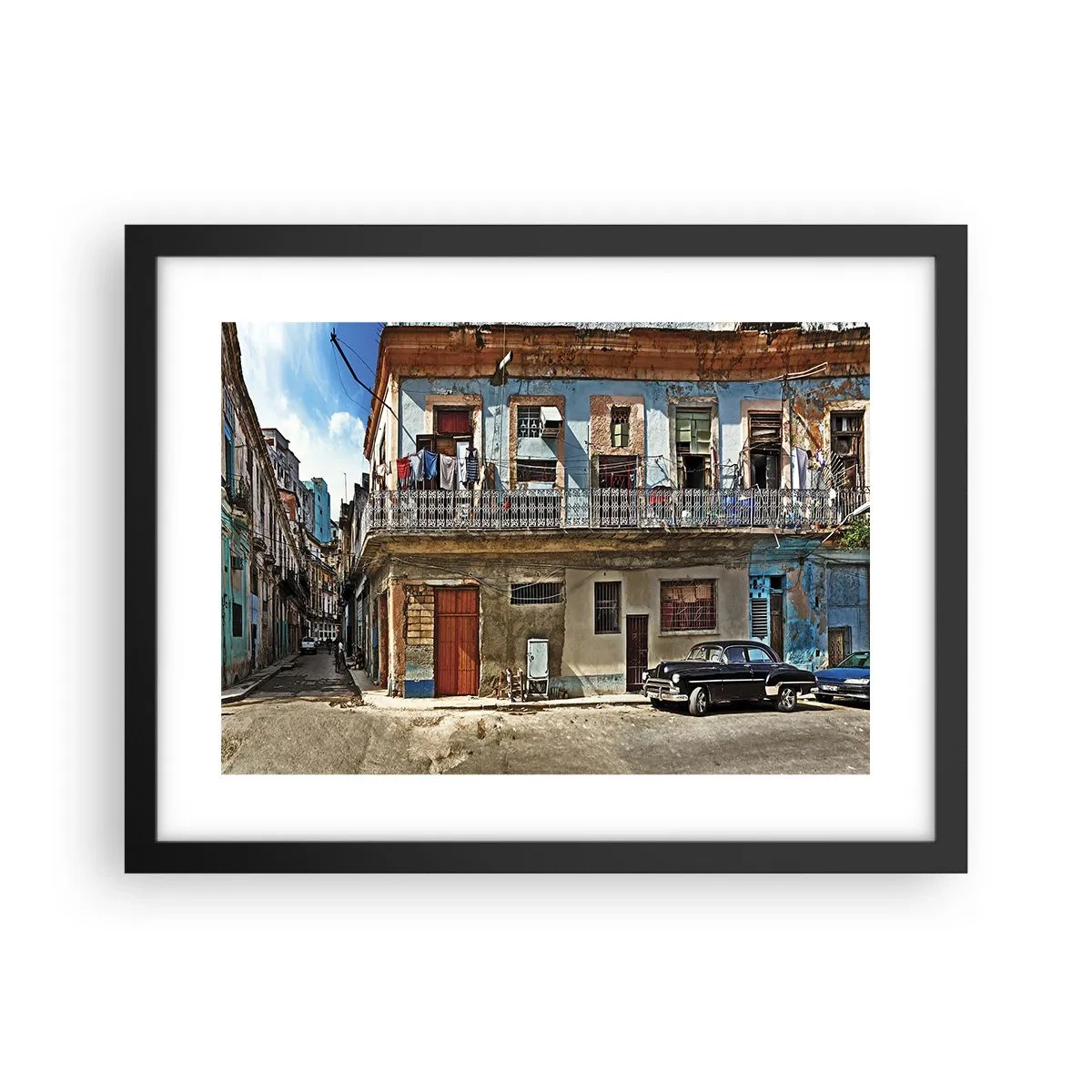 Plakat w czarnej ramie - Hawańskie klimaty - 40x30 cm
