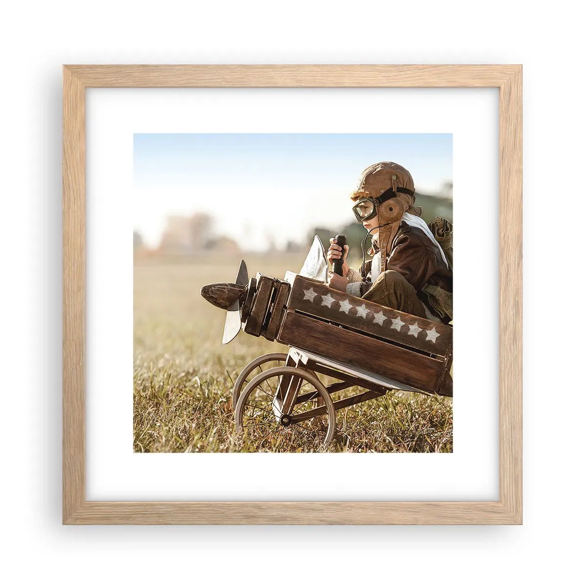 Plakat w ramie jasny dąb - Start ku marzeniu - 30x30 cm
