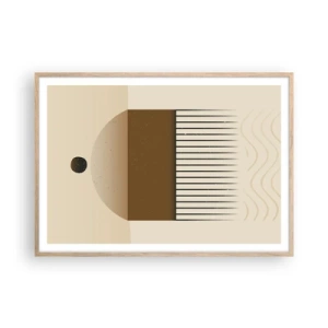 Plakat w ramie jasny dąb - Różne stany - 100x70 cm